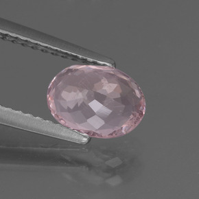 Morganita rosa natural 1,03ct, corte oval, VS