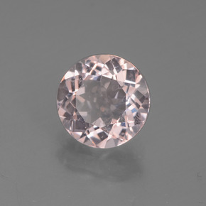 Morganita rosa natural 1,31ct, corte redondo, VS
