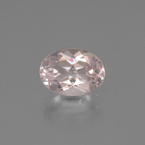Morganita rosa natural 1,07ct, corte oval, VS