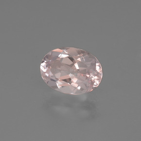 Morganita rosa natural 1,07ct, corte oval, VS