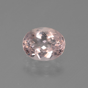 Morganita rosa natural 1,51ct, corte oval, VVS-VS