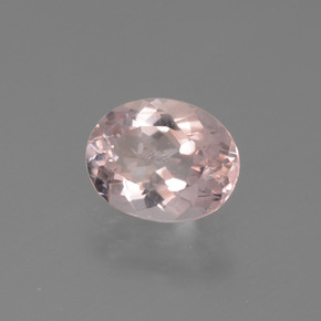Morganita rosa natural 1,51ct, corte oval, VVS-VS