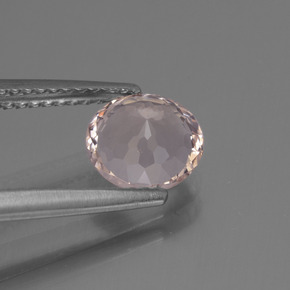 Morganita rosa natural 1,23ct, corte redondo, VVS-VS
