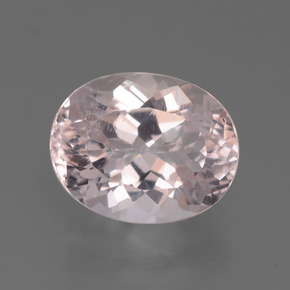 Morganita rosa natural 2,06ct, corte oval, VS