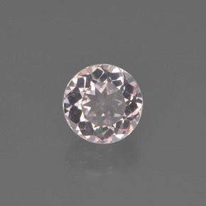 Morganita rosa natural 0,62ct, corte redondo, VVS-VS