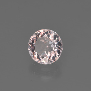 Morganita rosa natural 0,62ct, corte redondo, VVS-VS