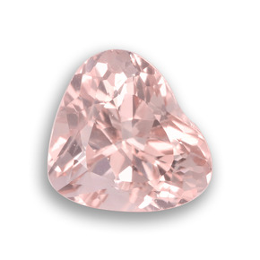 Morganita rosa natural 2,61ct, formato de coração, VS