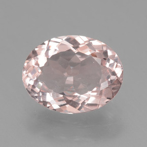 Morganita rosa natural 1,62ct, corte oval, VS