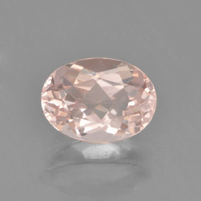 Morganita rosa natural 1,74ct, corte oval, VVS-VS