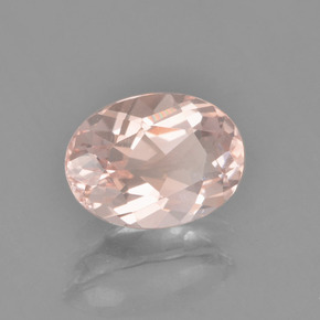 Morganita rosa natural 1,74ct, corte oval, VVS-VS