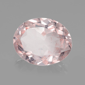 Morganita Luz rosa Natural 1.81ct, Corte Oval, VS