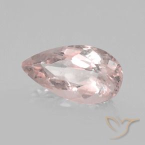 Morganita Rosa Flamingo Natural 1.69ct, Formato de pêra, VS-SI