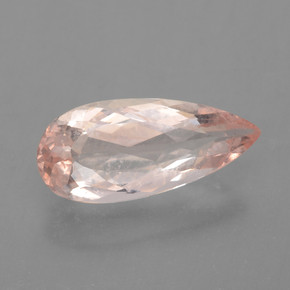 Morganita rosa natural 1,98ct, formato de pêra, VS