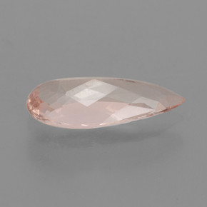 Morganita rosa natural 1,98ct, formato de pêra, VS