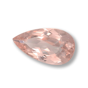 Morganita Luz rosa Natural 1.44ct, Formato de pêra, VS