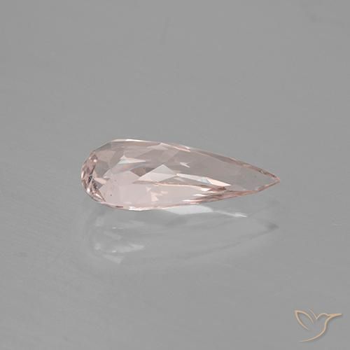 Morganita Luz rosa Natural 1.43ct, Formato de pêra, VS