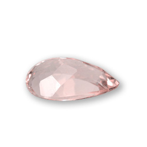 Morganita rosa natural 1,45ct, formato de pêra, VVS-VS