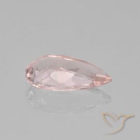 Morganita rosa natural 1,54ct, formato de pêra, VS