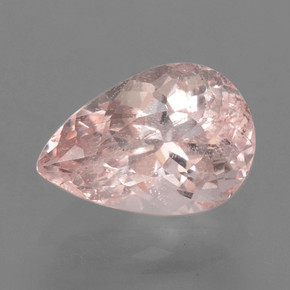 Morganita rosa natural 2,00ct, formato de pêra, VS-SI