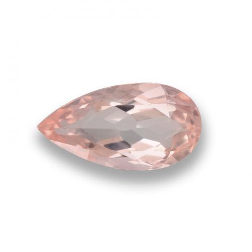 Morganita rosa natural 0,64ct, formato de pêra, VVS