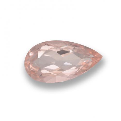 Morganita rosa natural 0,64ct, formato de pêra, VVS