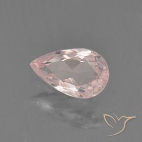 Morganita Luz rosa Natural 0.55ct, Formato de pêra, VVS-VS
