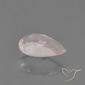 Morganita Luz rosa Natural 0.55ct, Formato de pêra, VVS-VS
