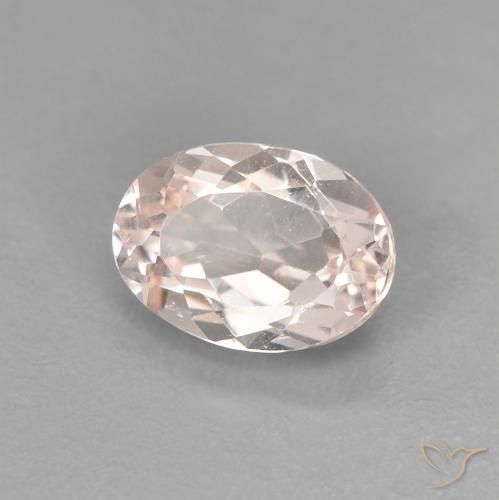 Morganita Medium Light-Pink Natural 0.91ct, oval, VVS-VS