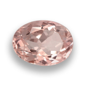Morganita rosa natural 0,96ct, corte oval, VS
