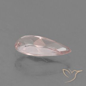 Morganita Luz rosa Natural 0.77ct, Formato de pêra, VVS-VS