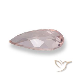 Morganita rosa médio Natural 0.93ct, Formato de pêra, VVS