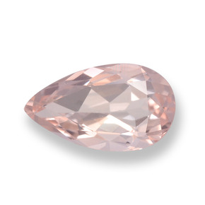 Morganita rosa natural 0,78ct, formato de pêra, VVS