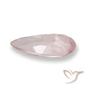 Morganita rosa natural 1,03ct, formato de pêra, VVS