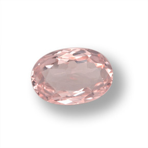 Morganita rosa natural 0,97ct, corte oval, VVS