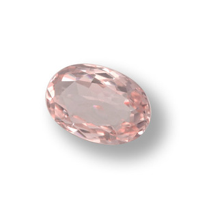 Morganita rosa natural 0,97ct, corte oval, VVS