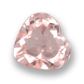 Morganita rosa natural 0,79ct, formato de coração, VVS-VS