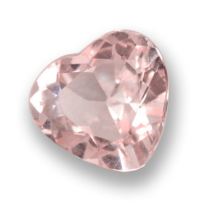 Morganita rosa natural 0,79ct, formato de coração, VVS-VS