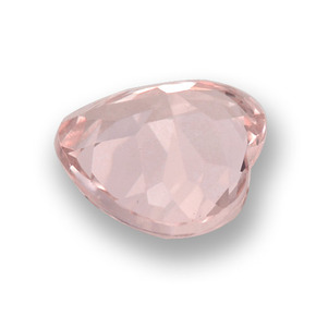Morganita rosa natural 0,79ct, formato de coração, VVS-VS