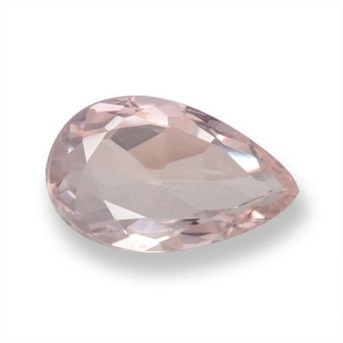 Morganita Tom Rosa Coral Natural 0.79ct, Formato de pêra, VVS-VS