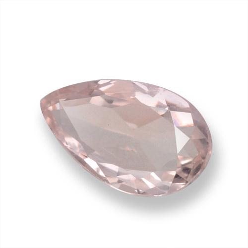 Morganita Tom Rosa Coral Natural 0.79ct, Formato de pêra, VVS-VS