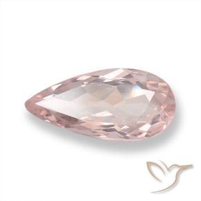Morganita rosa médio Natural 1.01ct, Formato de pêra, VVS-VS