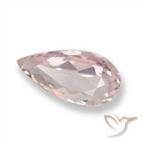 Morganita Luz rosa Natural 0.92ct, Formato de pêra, VVS