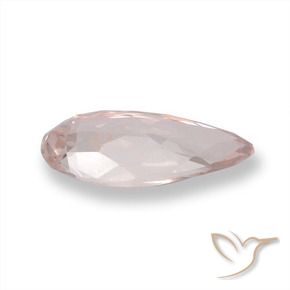 Morganita Luz rosa Natural 0.92ct, Formato de pêra, VVS