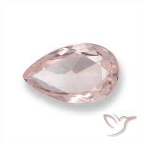 Morganita rosa médio Natural 0.84ct, Formato de pêra, VVS-VS