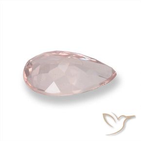 Morganita rosa médio Natural 0.84ct, Formato de pêra, VVS-VS