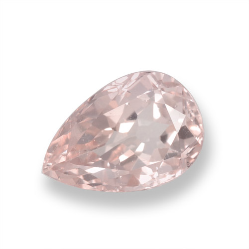 Morganita Rosa Flamingo Natural 0.94ct, Formato de pêra, VVS-VS