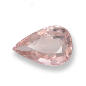 Morganita rosa natural 0,97ct, formato de pêra, VS