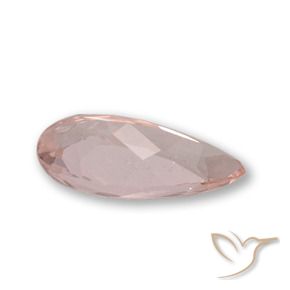 Morganita rosa médio Natural 1.03ct, Formato de pêra, VS
