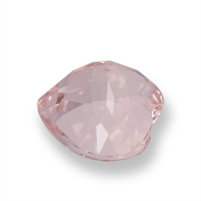 Morganita Luz rosa Natural 1.01ct, Formato de coração, VS