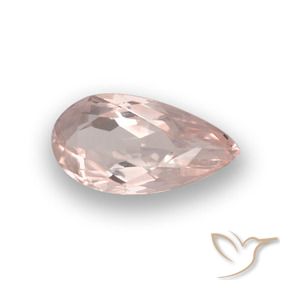 Morganita rosa médio Natural 0.69ct, Formato de pêra, VVS-VS